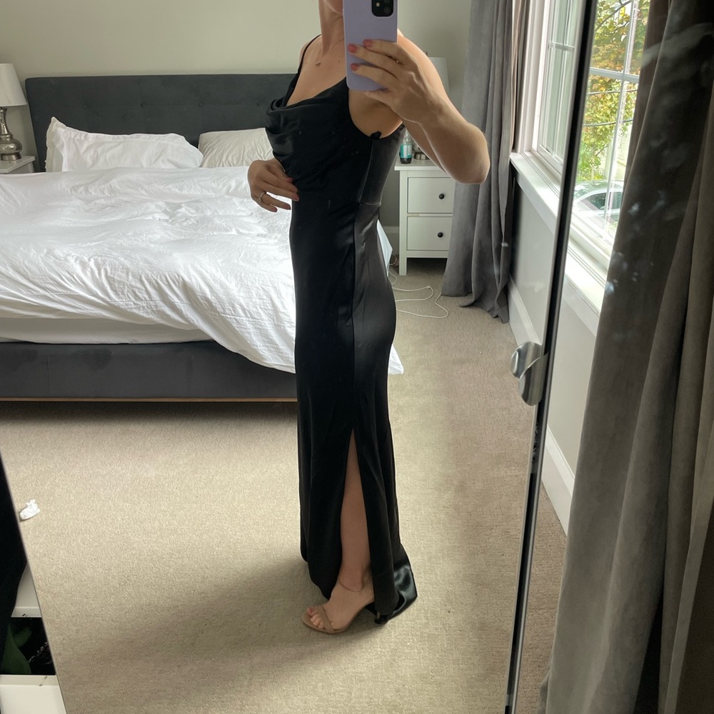 Black Skye Satin Revelry bridesmaids dress - never worn - Picture 4 of 5